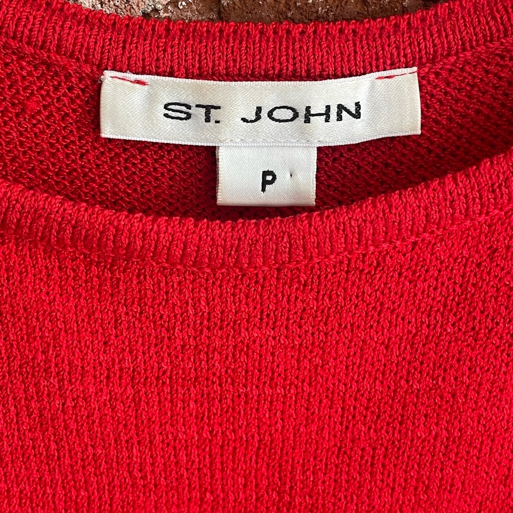 St. John’s Knit Top - Red - Small/Petite - Picture 2 of 3